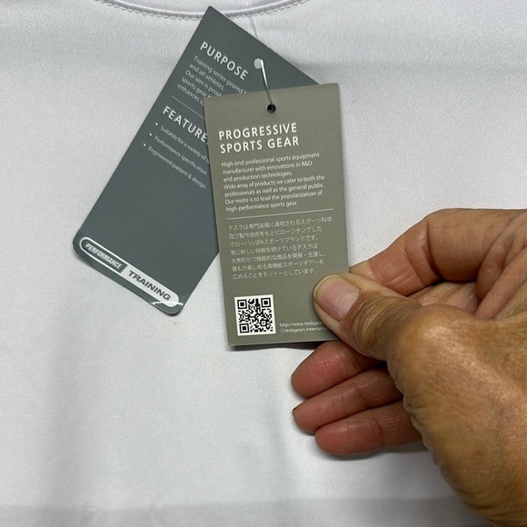 Tesla Compression Sports White Short Sleeve Tee - Picture 3 of 8